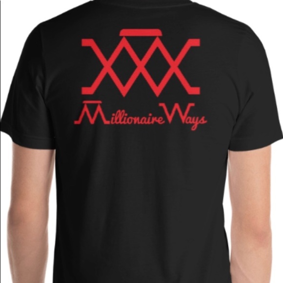 Millionaire Ways Red/Black T-Shirt - Picture 2 of 2